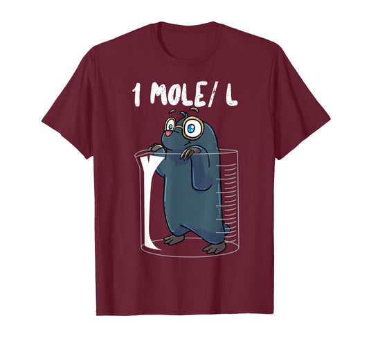 Chemistry Chemist Student Science Teacher Mole T-Shirt