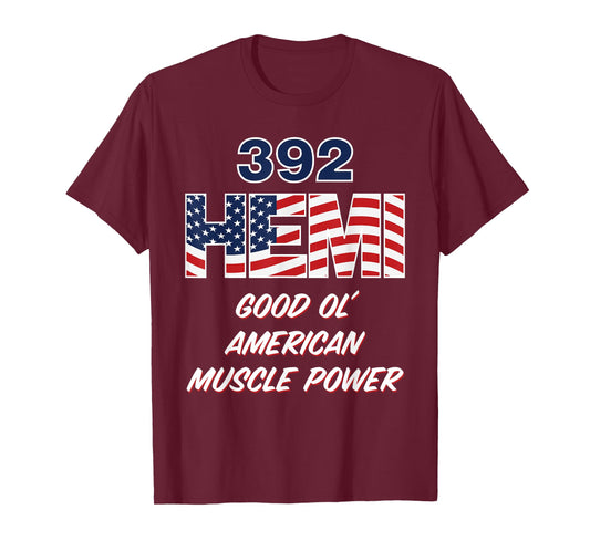 392 HEMI with USA flag design. Patriotic car design T-Shirt