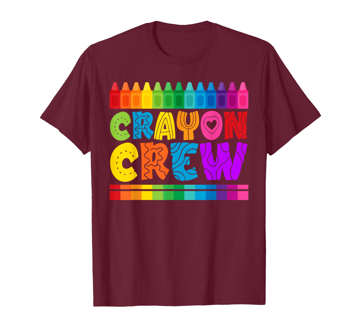 Crayon Crew Coloring Artistic Drawing Color T-Shirt