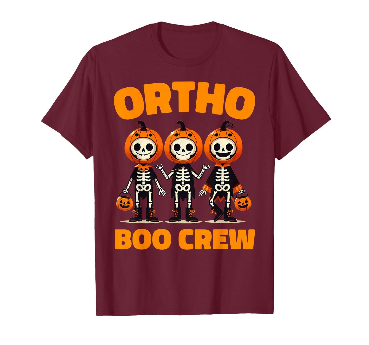 Cute Ortho Squad Spooky Ortho Orthopedic Boo Crew Halloween T-Shirt