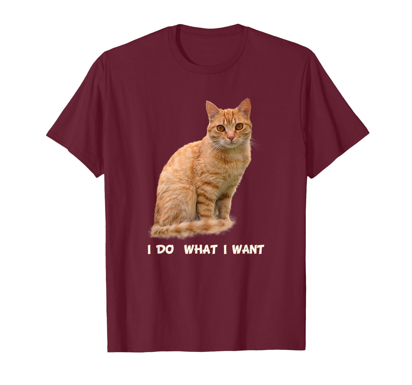 I Make What I Want Funny Orange Tabby Cat Lovers T-Shirt
