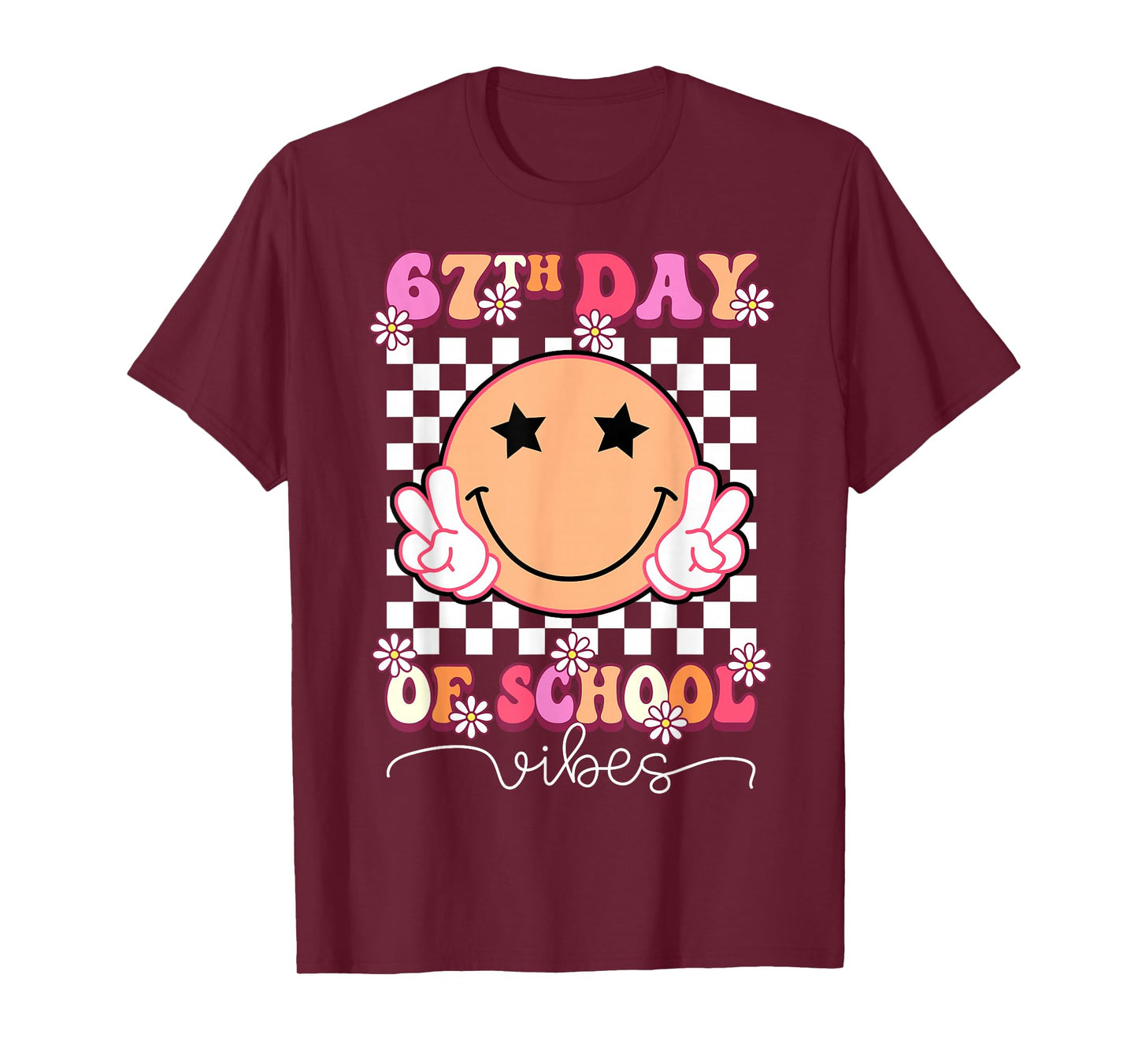 67th Day of School Vibes Funny Six Seven 67 Meme Slang T-Shirt