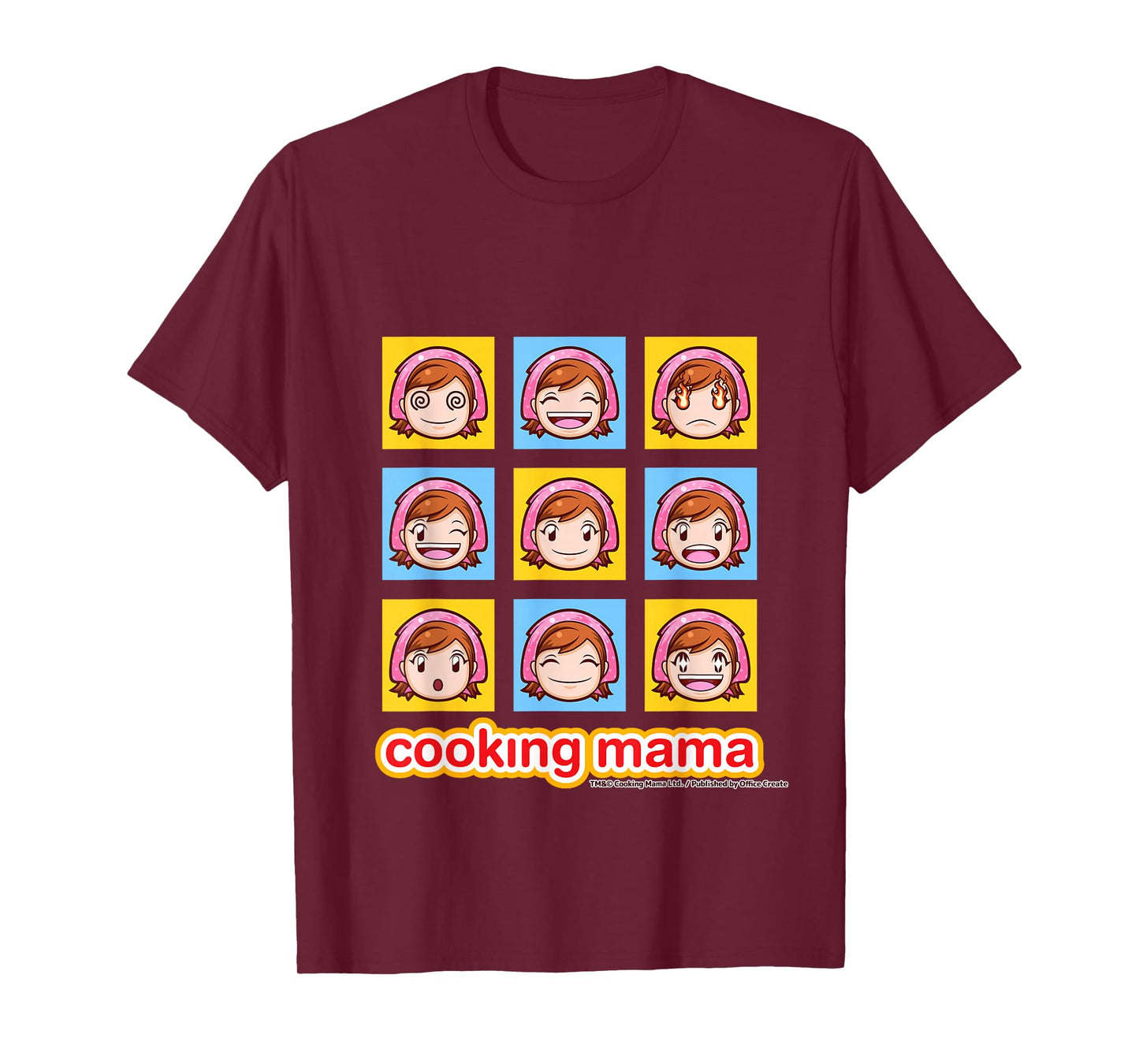 Cooking Mama Faces T-Shirt color T-Shirt