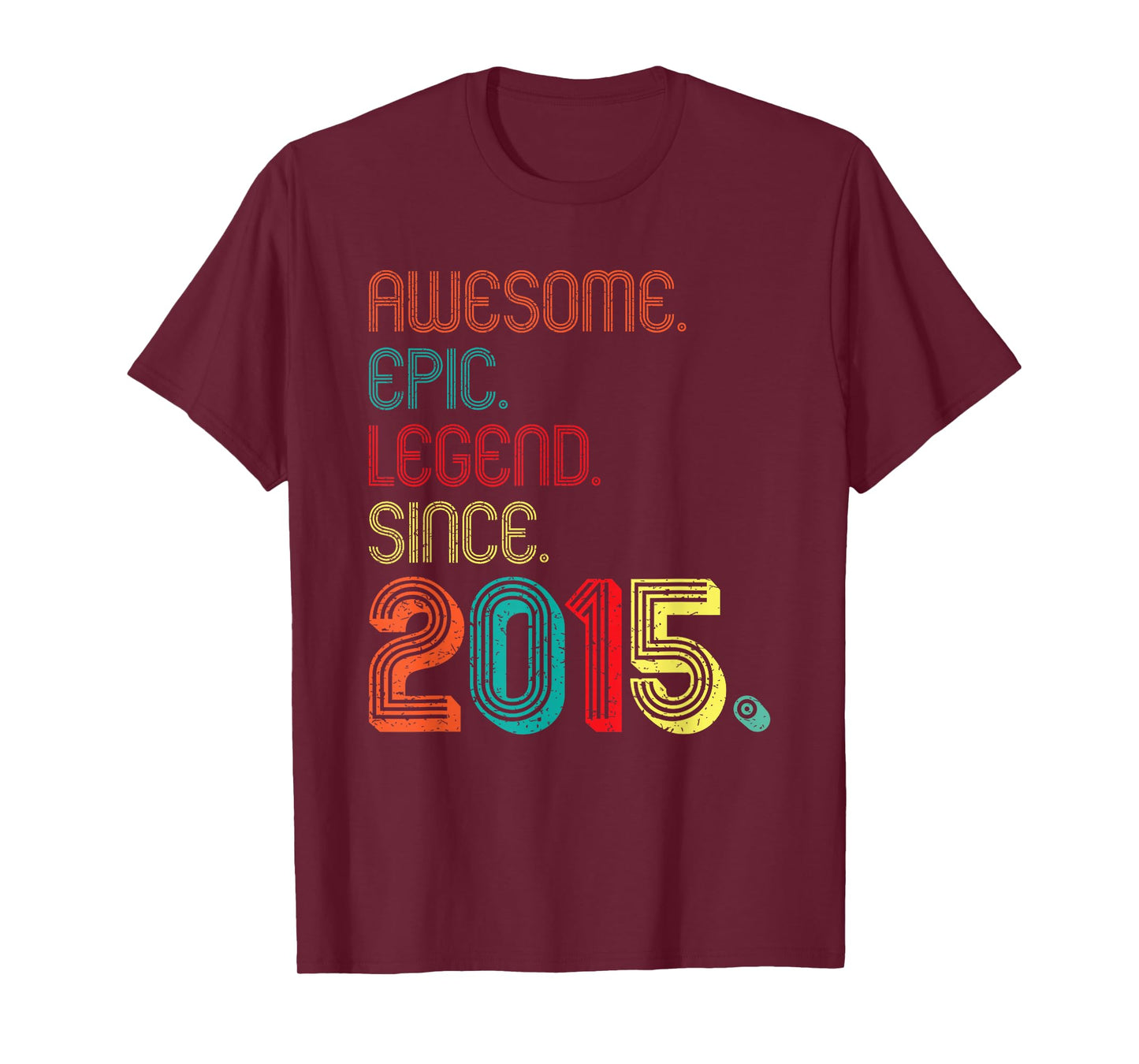Awesome Epic Legend Since 2015 11 Years Old 11th Birthday T-Shirt