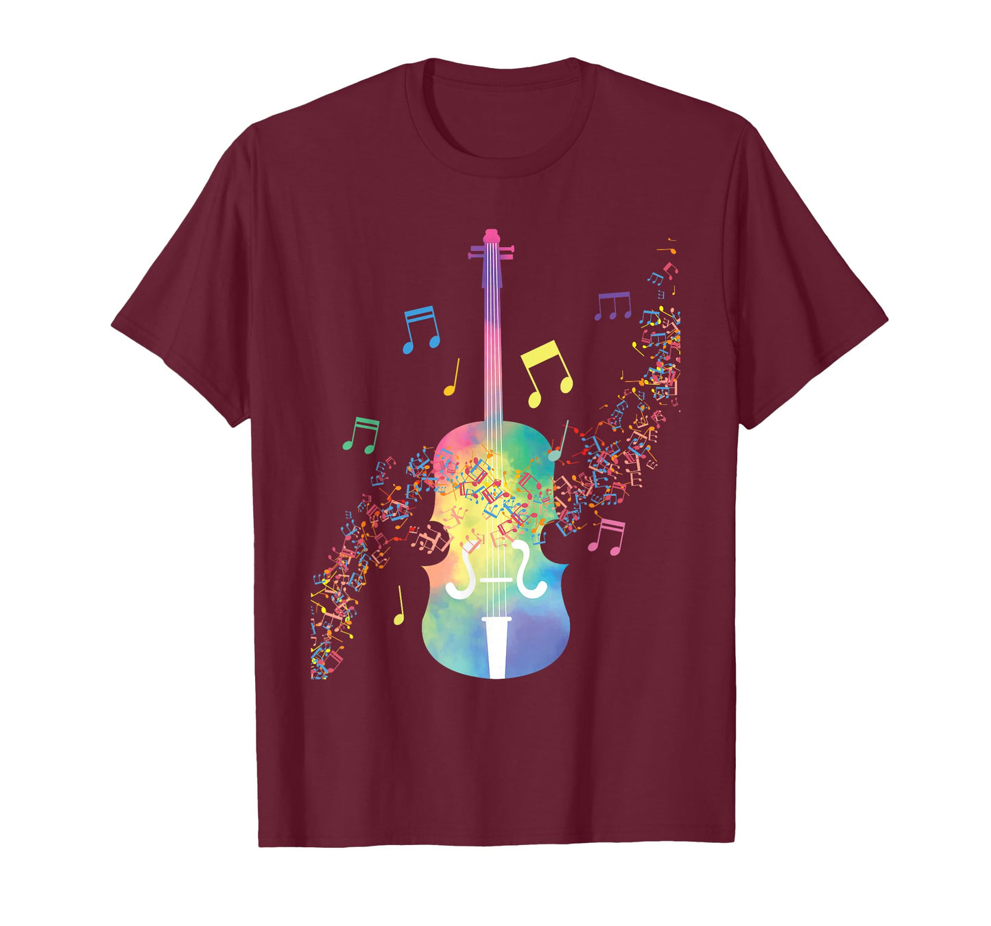 Colorful Cello Player Cellist Musician Classical Music T-Shirt