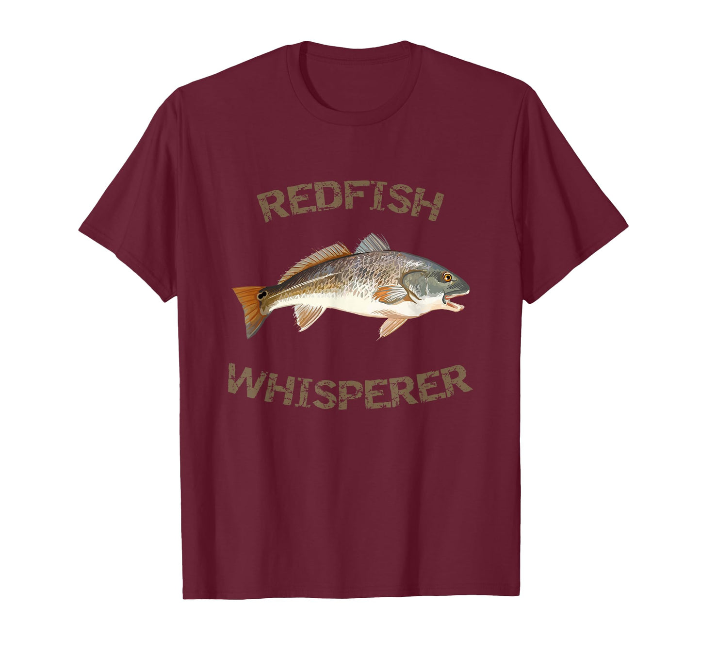 Redfish Whisperer Redfish T-Shirt | Red Drum Fish Shirt T-Shirt