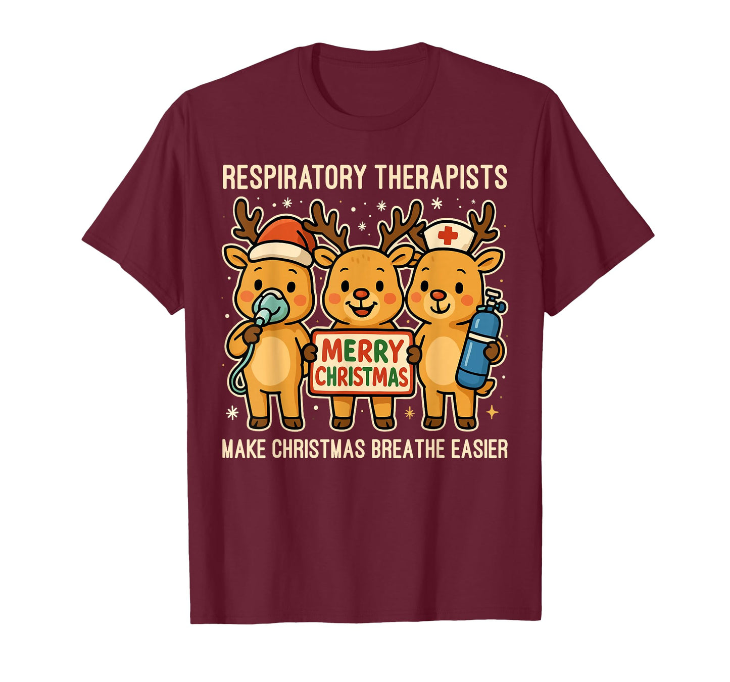 Christmas Respiratory Therapy Crew Xmas RT Nurse T-Shirt
