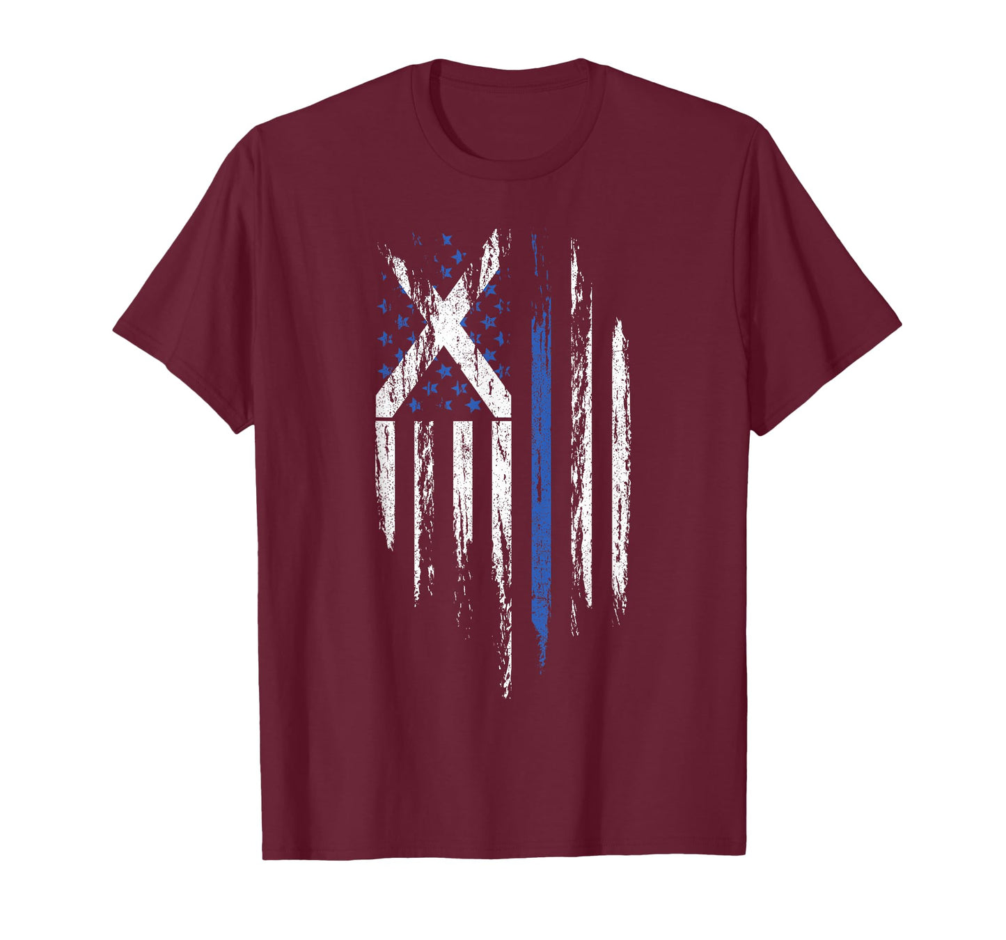 Scottish American Flag Combo Scotland USA Saltire Gift T-Shirt