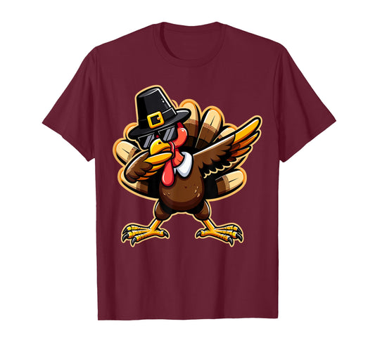 Thanksgiving Dabbing Turkey T-Shirt