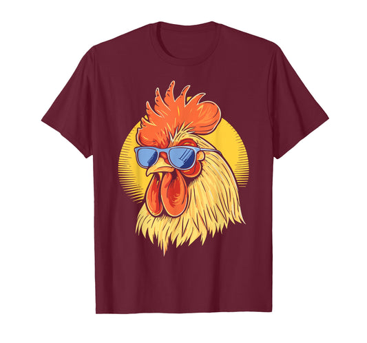 Cool Rooster Funny For Men Women Kids Chicken Rooster Lover T-Shirt