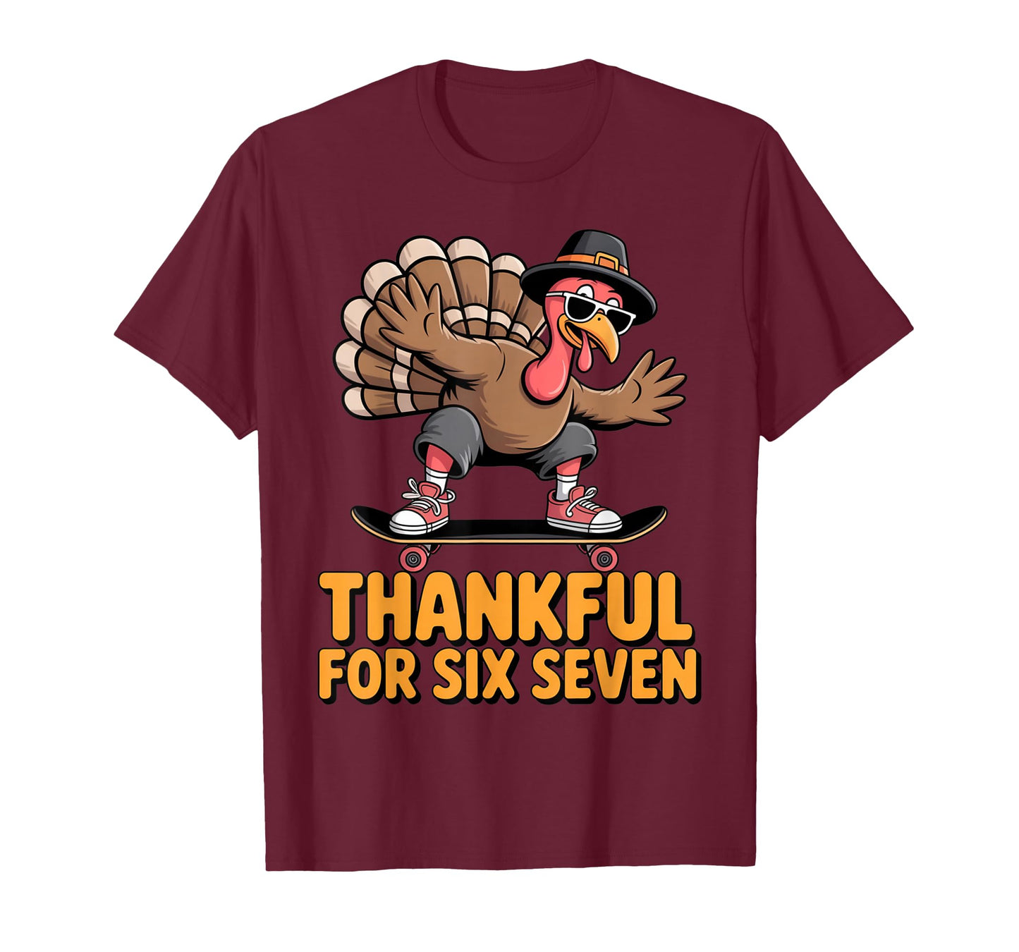 67 Thanksgiving Kids Six Seven Meme Brainrot Thankful for 67 T-Shirt