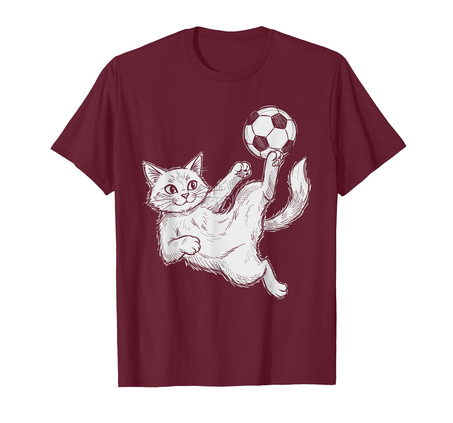 Cat Playing Soccer, Kids & Boys | Soccer Ball, Soccer T-Shirt