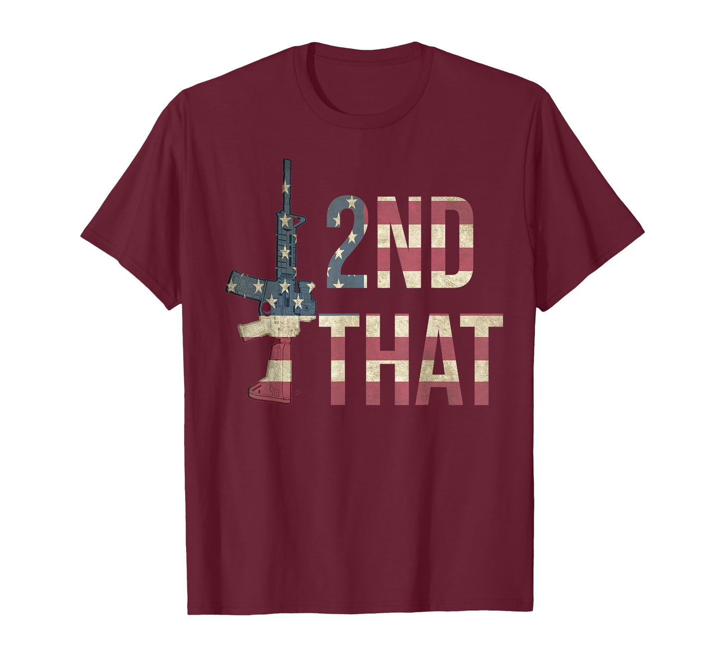 USA Flag Patriotic Pro Gun AR-15 I 2nd That Second Amendment T-Shirt