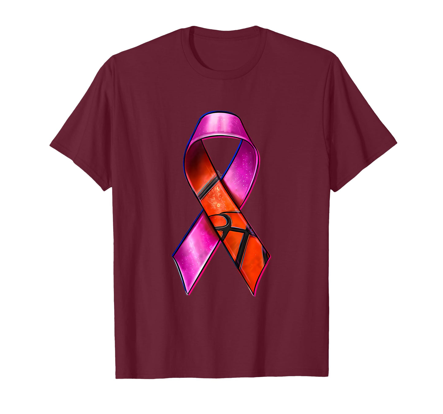Basketball Pink Ribbon Breast Cancer Awareness Supporter T-Shirt