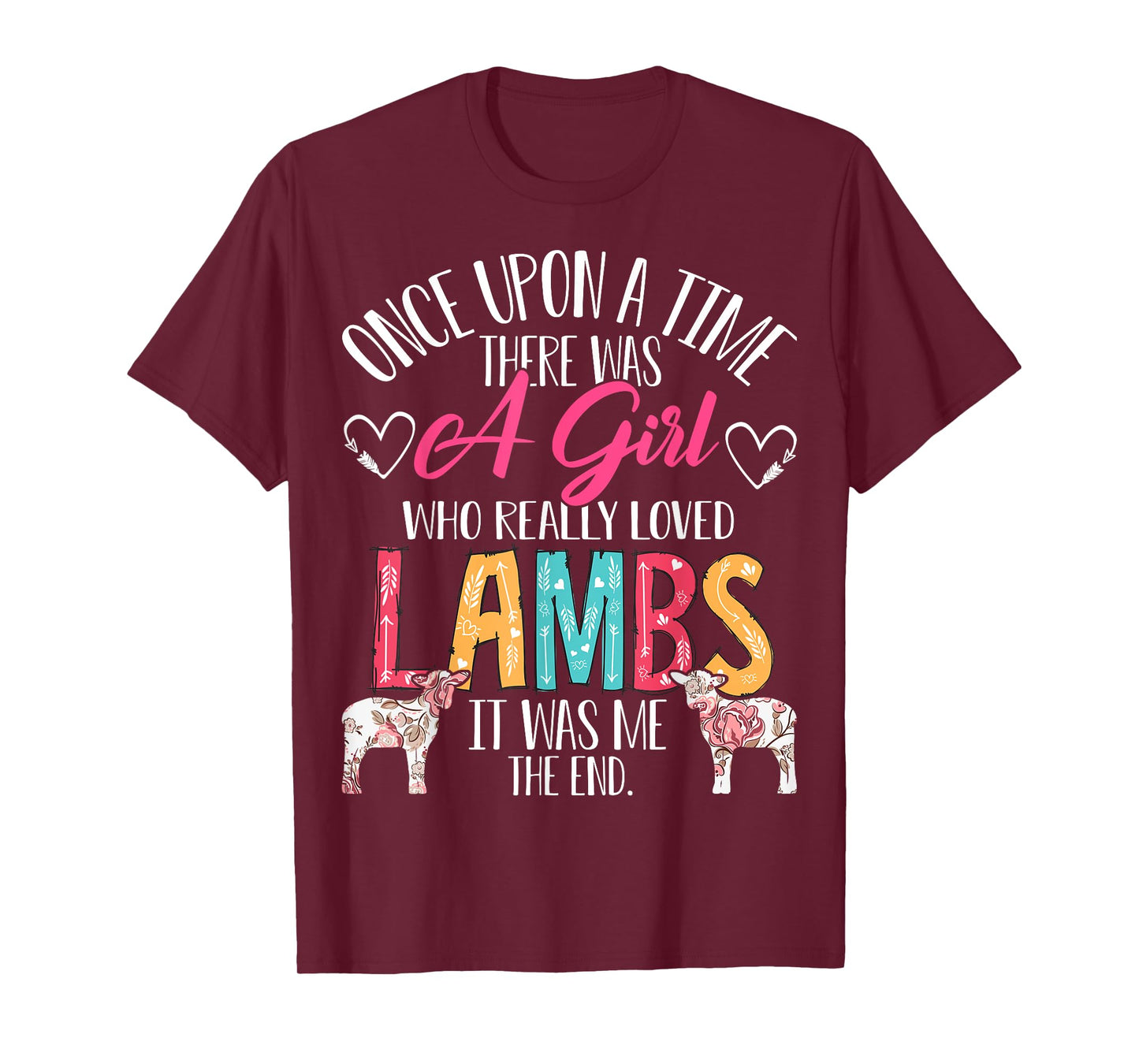 There Was A Girl Who Really Loved Lambs Sheep Lover Gifts T-Shirt