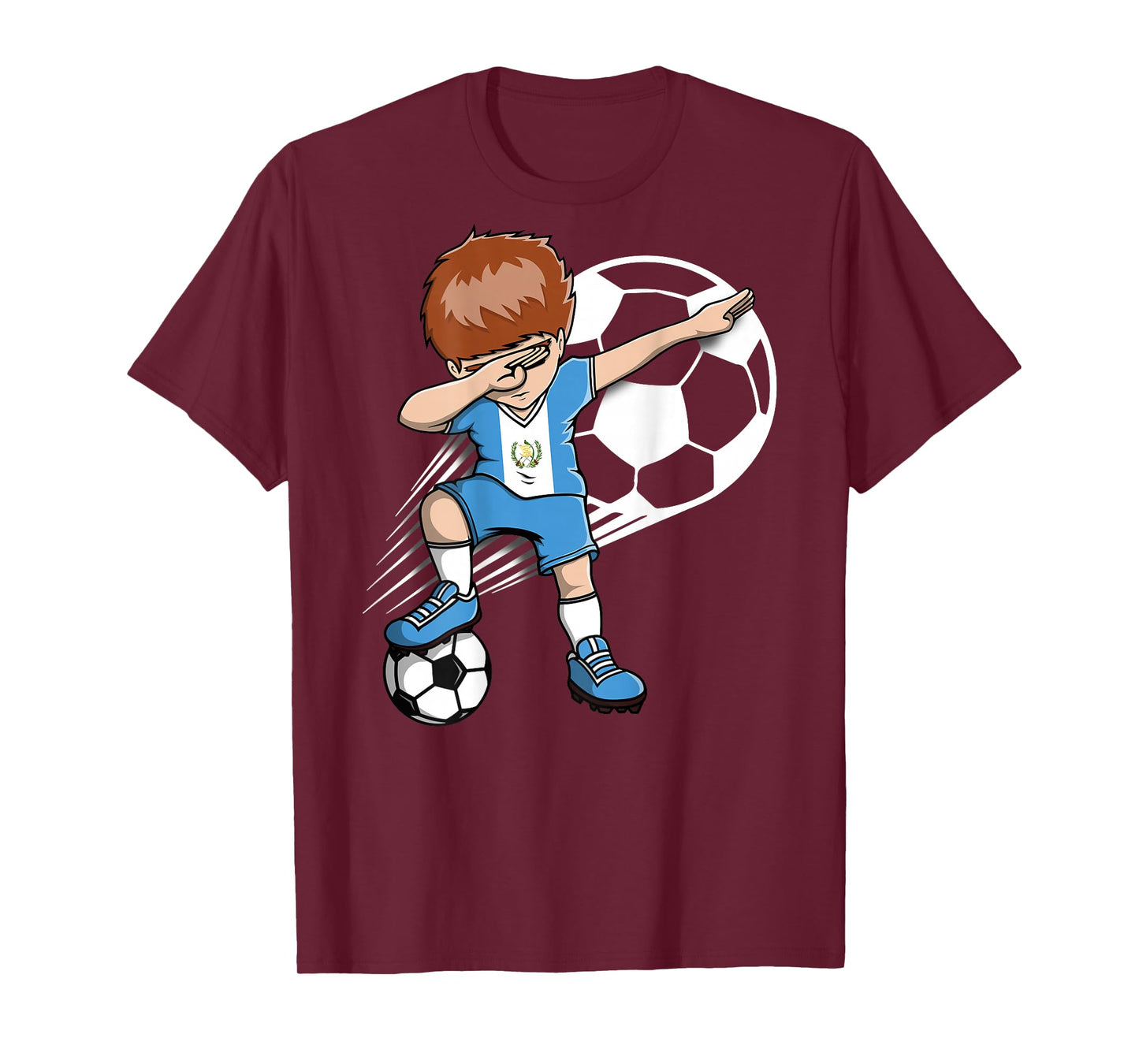 Dabbing Soccer Boy Guatemala Jersey Guatemalan Football Fans T-Shirt