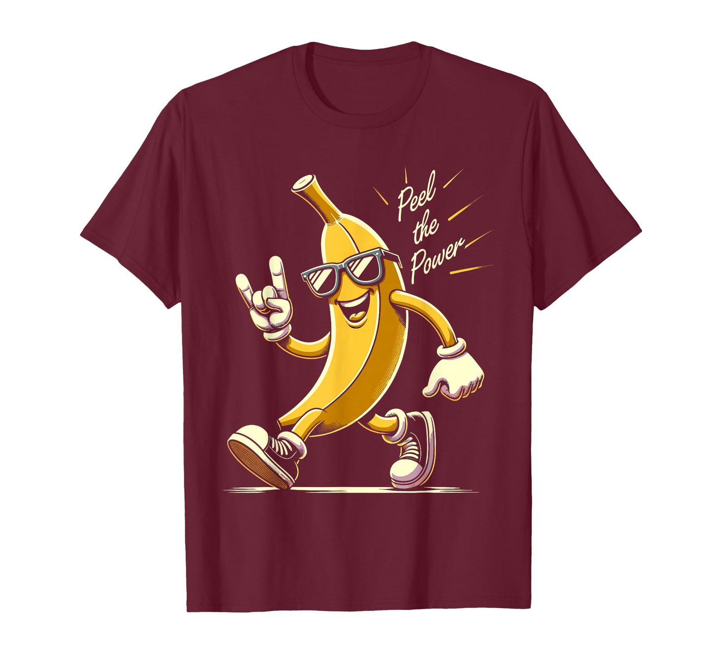 Retro Banana Pun Novelty Men Women Kids Funny Banana T-Shirt