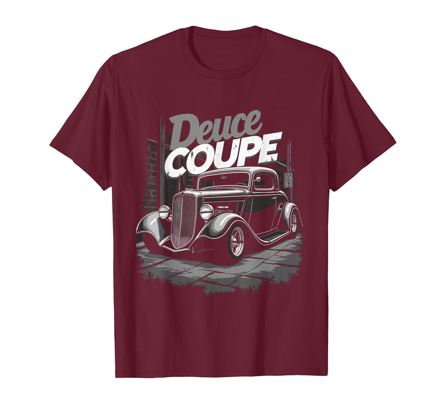 1932 Retro Hot Rod car graphic Deuce Coupe 3 window T-Shirt