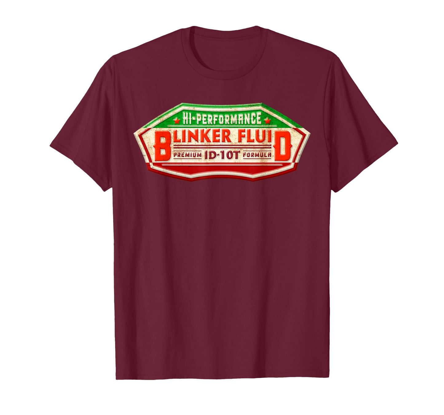 "BLINKER FLUID" Idiot Formula Gag Gift T-shirt for Mechanics