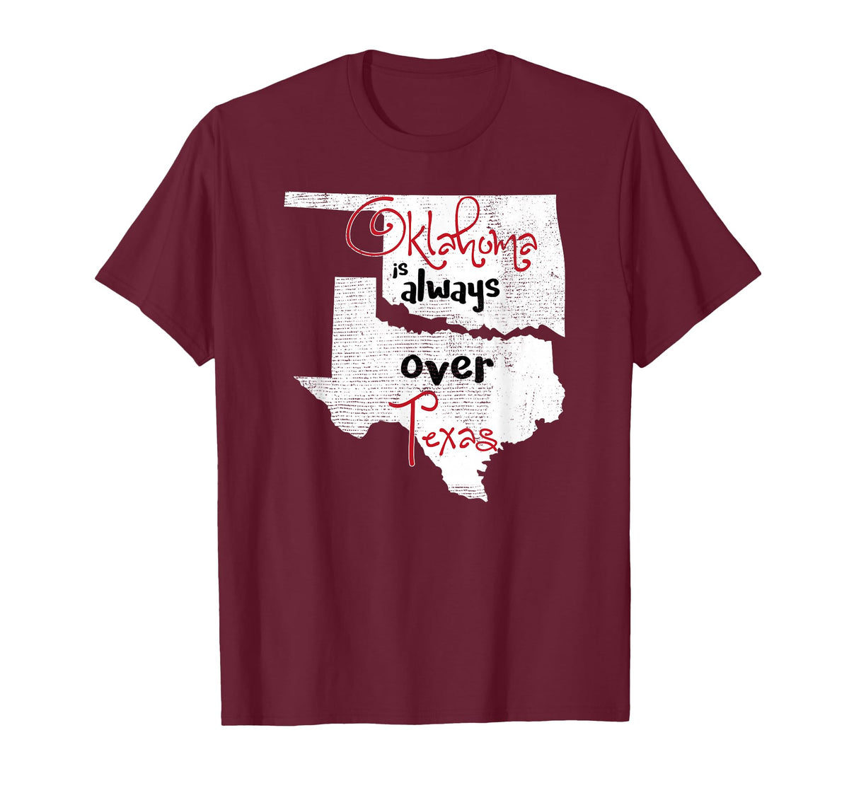 Oklahoma Texas Rivals Okie Distressed TShirt T-Shirt
