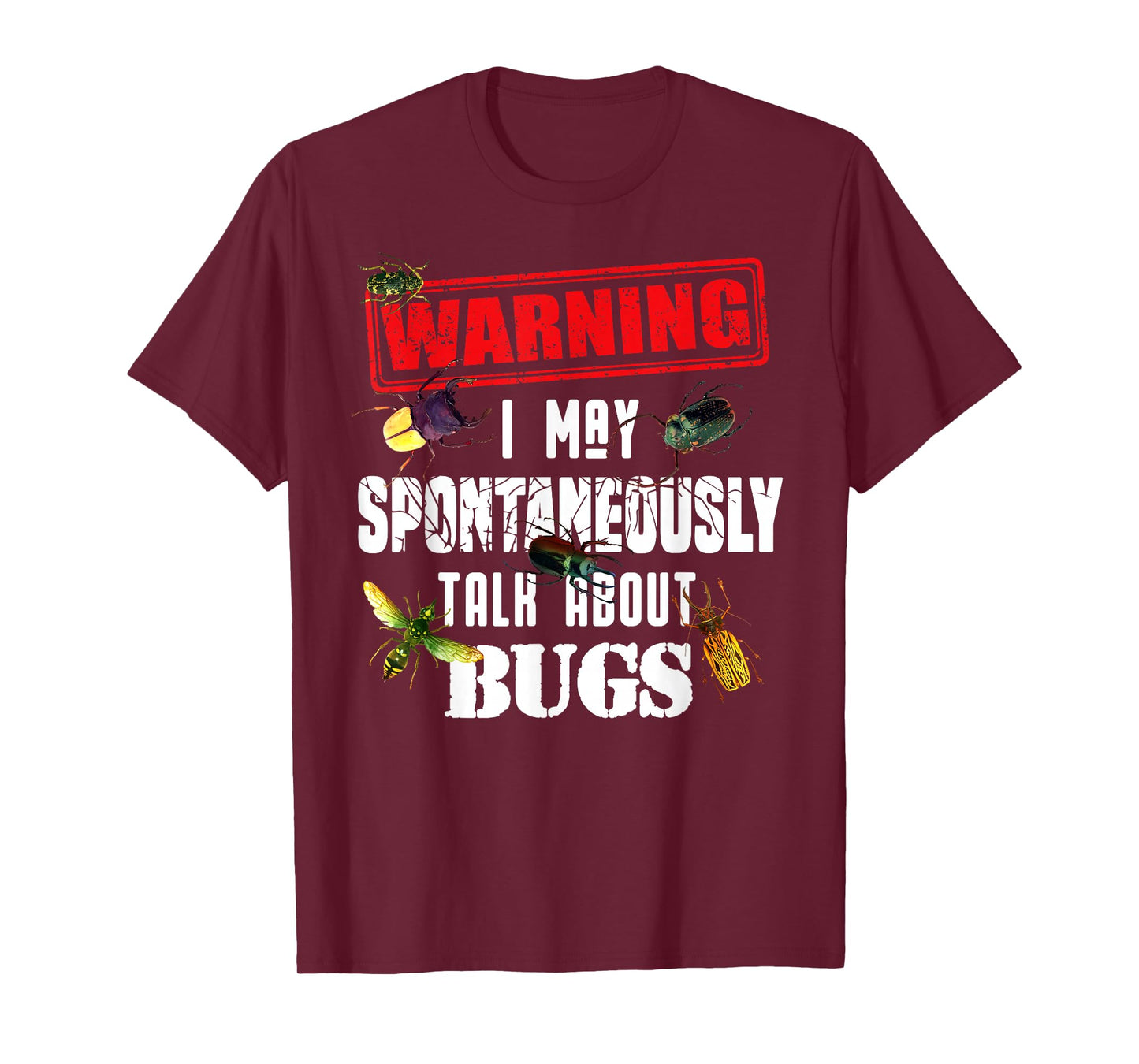 Cool Warning Talk About Bugs Funny Insect Collector Boy Gift T-Shirt