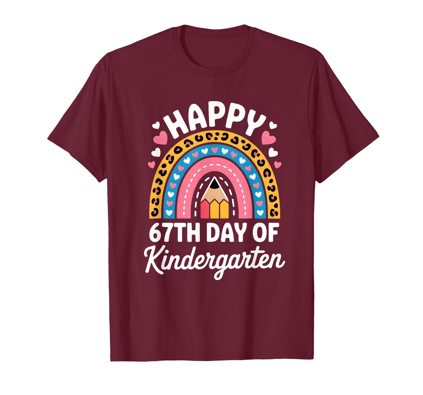 Happy 67th Day of Kindergarten 67 Meme 6 7 Funny Six Seven T-Shirt
