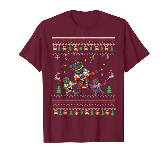 Ugly Dabbing Nutcracker Christmas Costume Nutcracker Kids T-Shirt