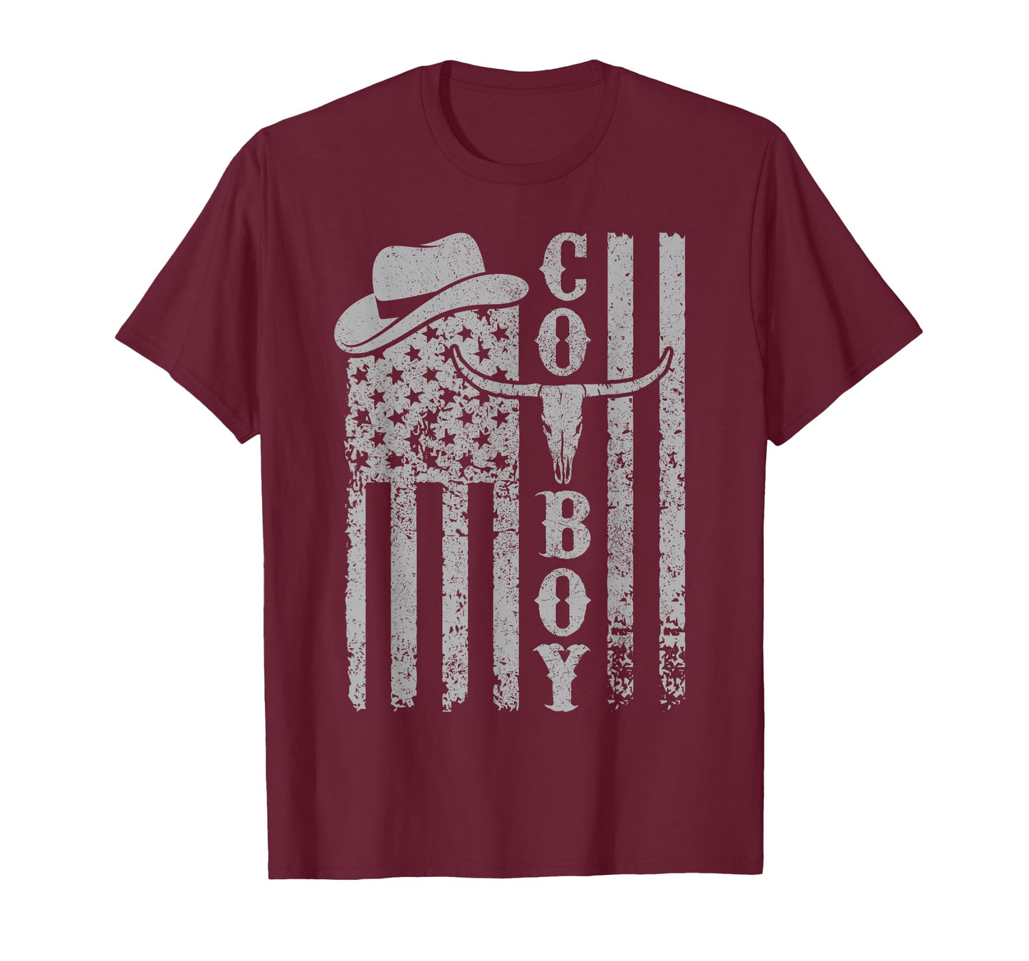 Western Country Men Teen Boy Kid Rodeo Southern Retro Cowboy T-Shirt