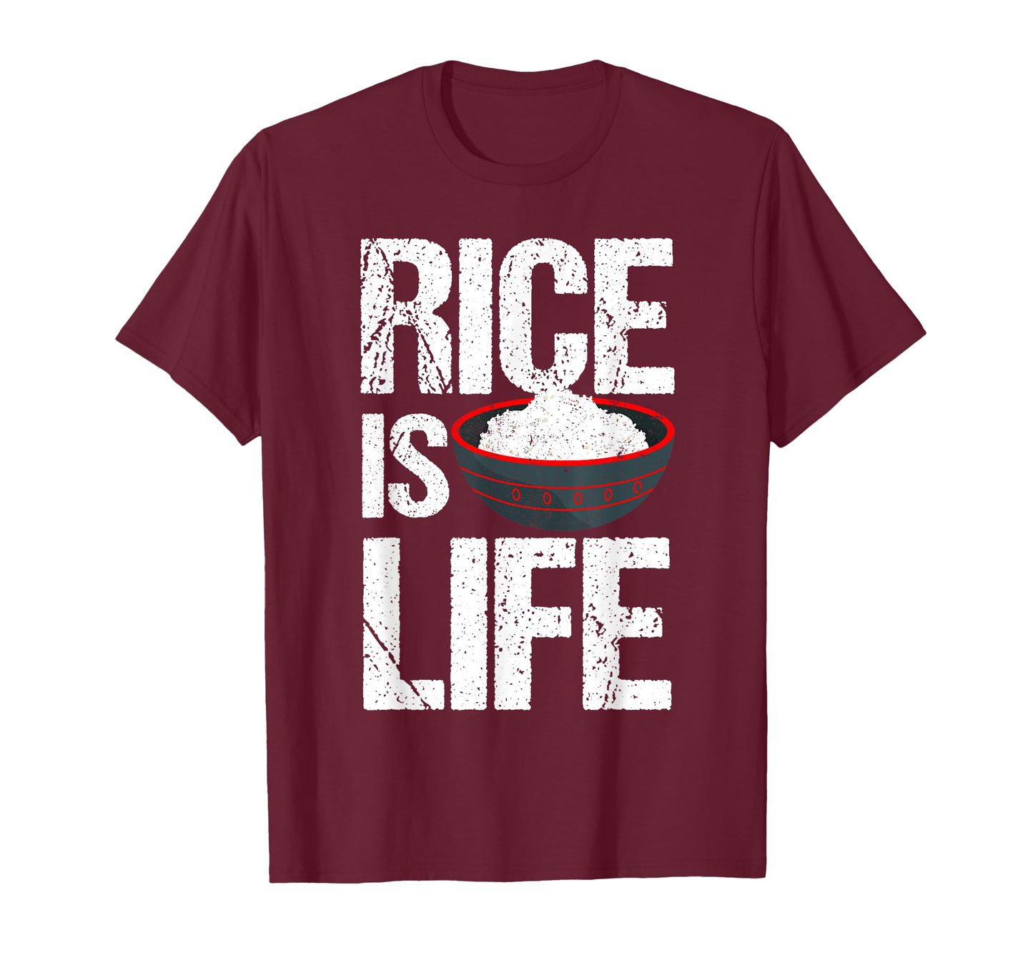 Cool Rice Is Life Art Men Women Asian Filipino Japanese Food T-Shirt