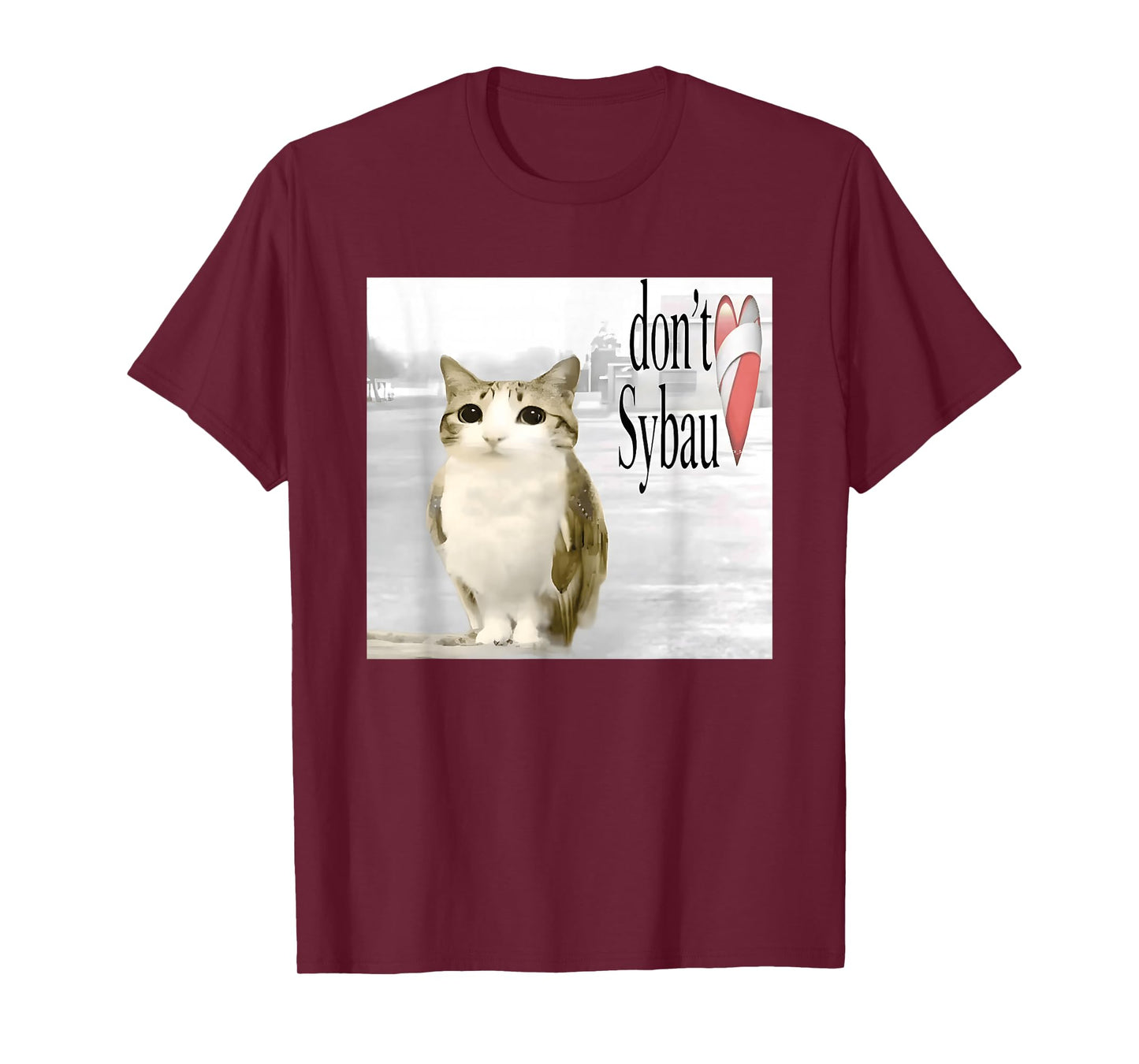 Funny Cat Owl Unhinged Brainrot Meme Meowl Don't SYBAU T-Shirt