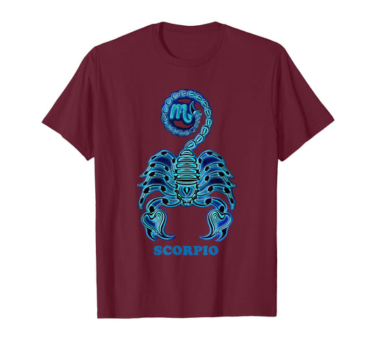 Scorpio Personality Astrology Zodiac Sign Horoscope Design T-Shirt