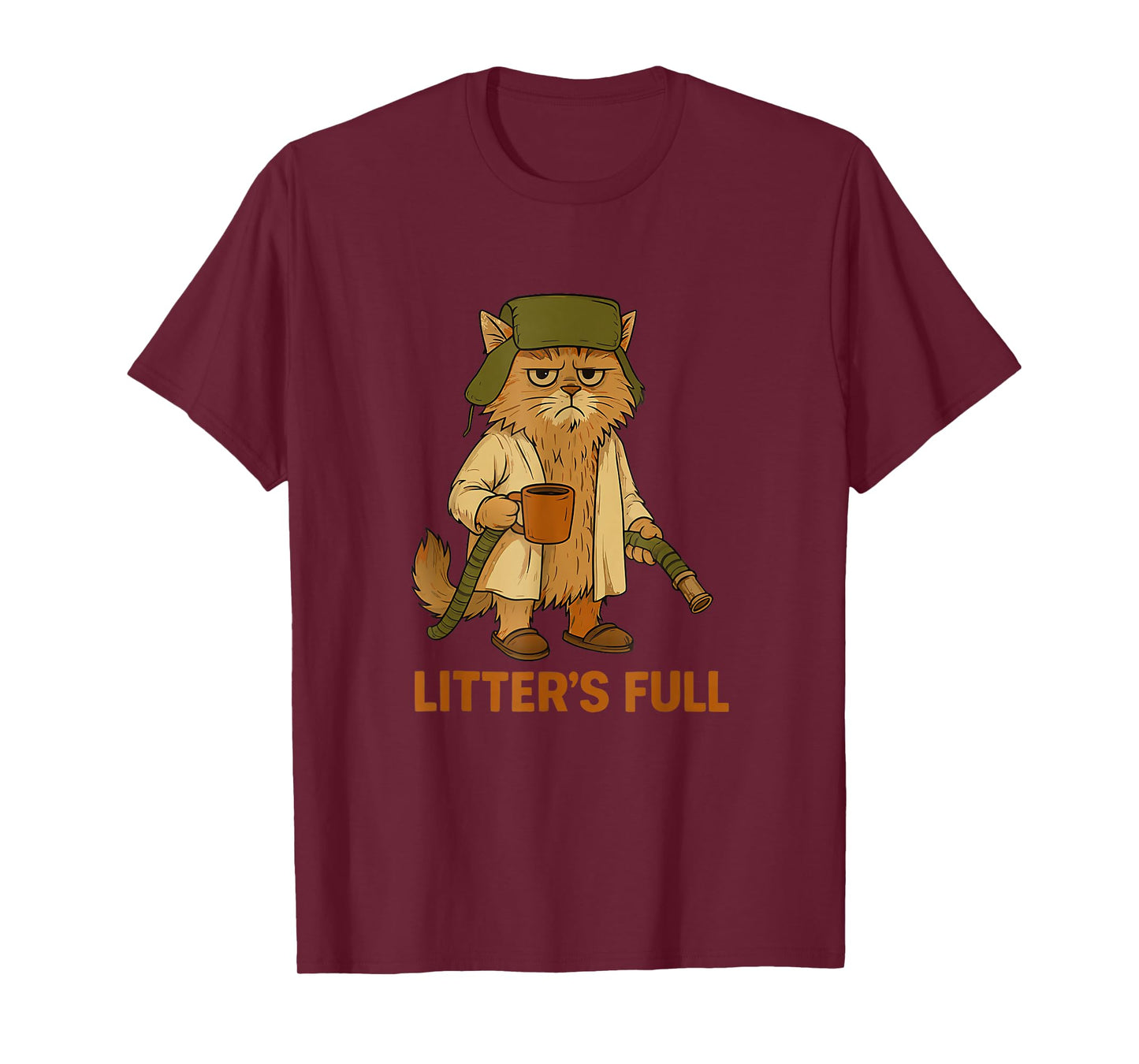 Litter’s Full Funny Cat Lovers Christmas for Men Women Kids T-Shirt