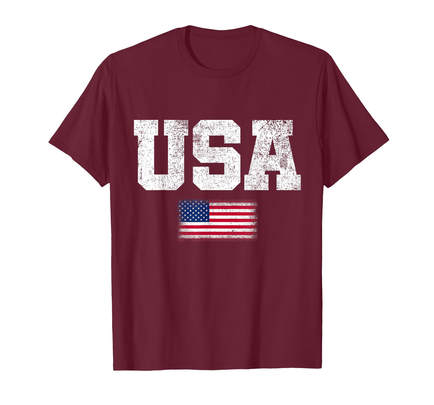USA Men Women Patriotic American US Flag July 4th T-Shirt
