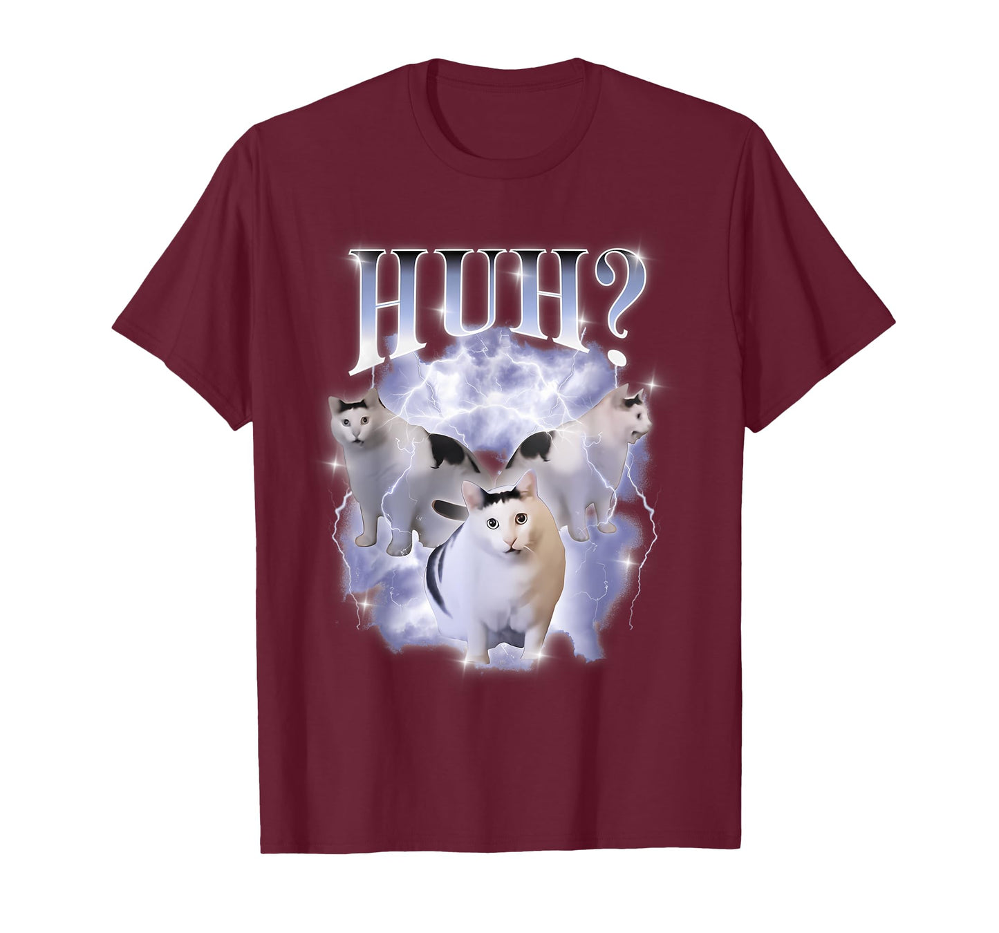 Huh Cat Chonky Ben Meme Bootleg Rap 90s Vintage Graphic T-Shirt