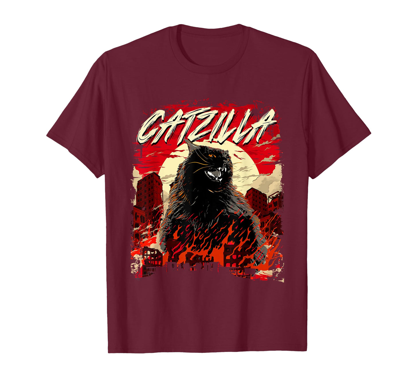 Catzilla - Cat Lover Kitten Owner Kitty T-Shirt for Men Women Girls Kids