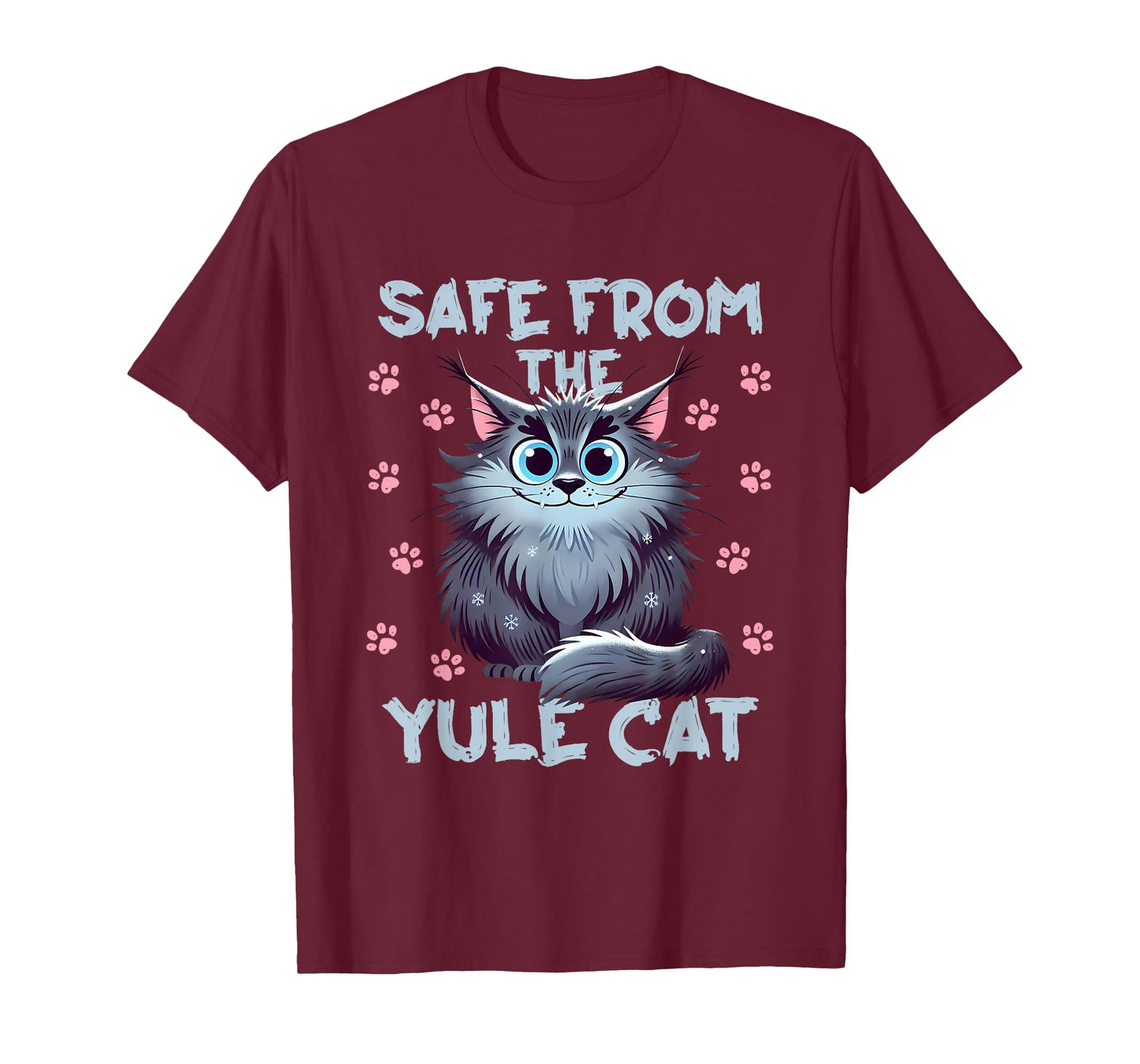 Safe from The Yule Cat Jolakotturinn Icelanic Folklore T-Shirt