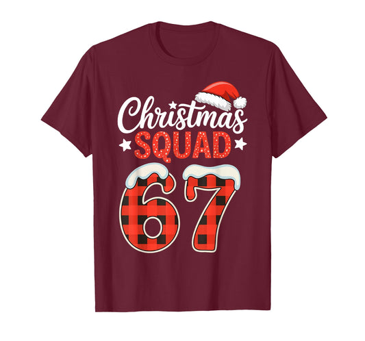 Christmas Squad 67 Funny Holiday Family Matching T-Shirt