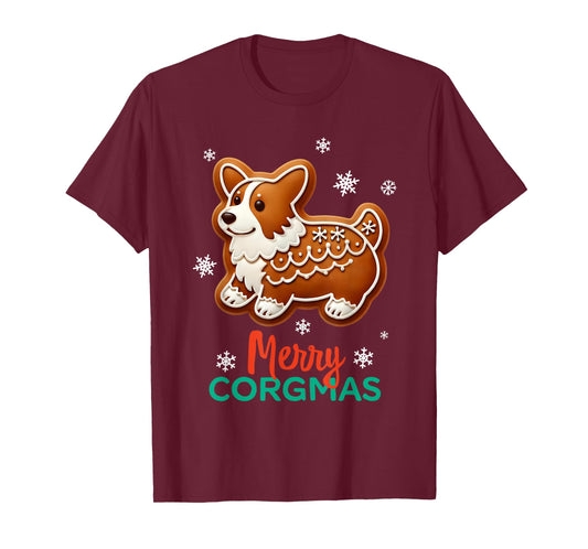 Corgi Christmas Gingerbread Xmas Dog Lover Merry Corgmas T-Shirt