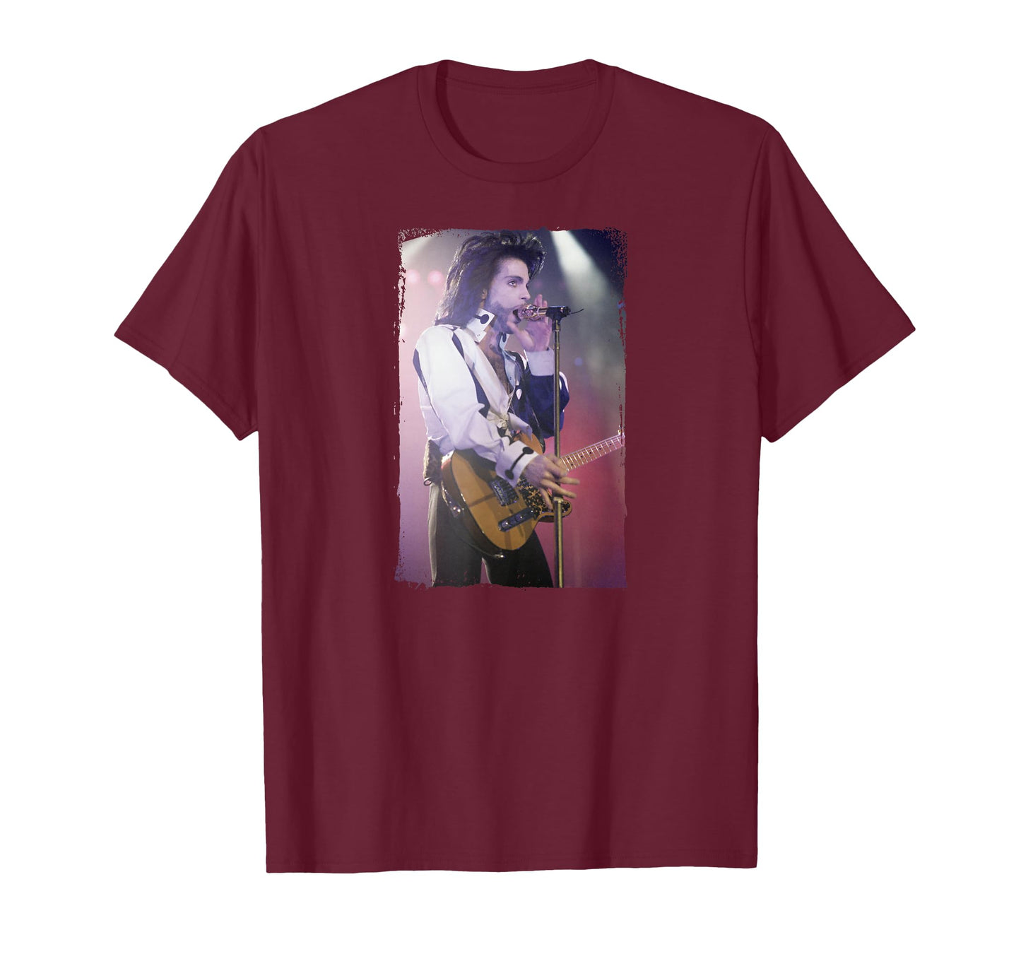 Prince Nude Tour Performing With Guitar By Stephen Wright T-Shirt