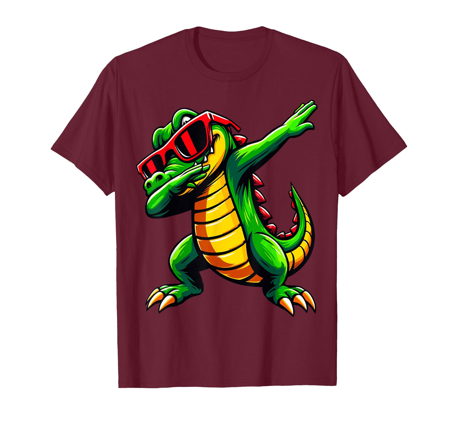 Dabbing Crocodile with Sunglasses Alligator T-Shirt