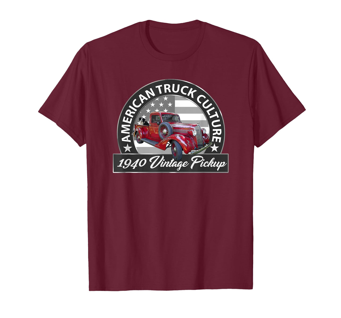 1940 VINTAGE RED PICKUP TRUCK, VINTAGE PRE-WAR ERA, CAR GUYS T-Shirt