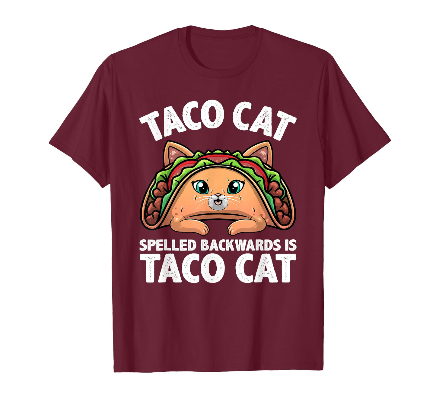 Cute Taco Cat Design For Men Women Kids Taco Mexican Food T-Shirt