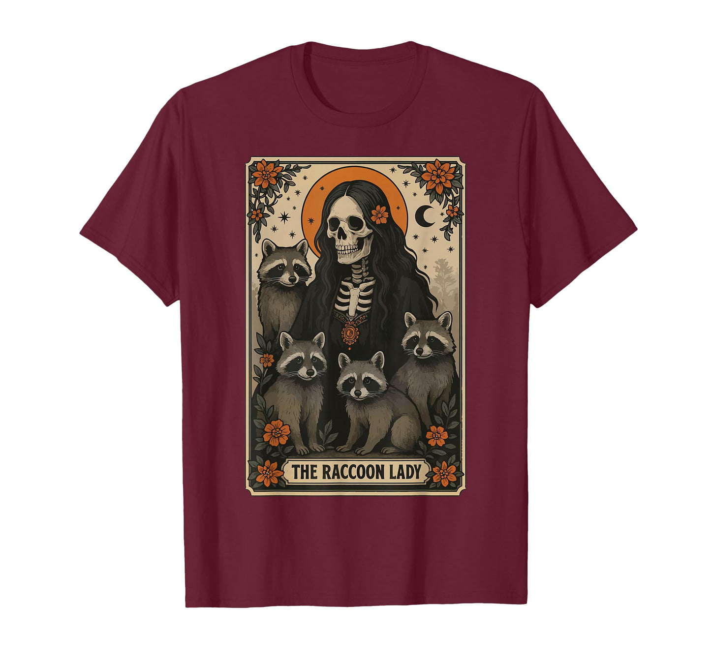 The Raccoon Lady Tarot Card T-Shirt