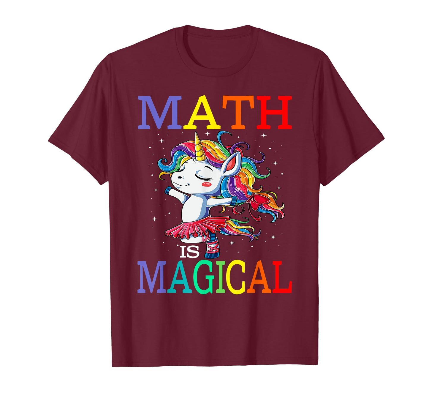 Math Is Magical Unicorn Back To School T-Shirt