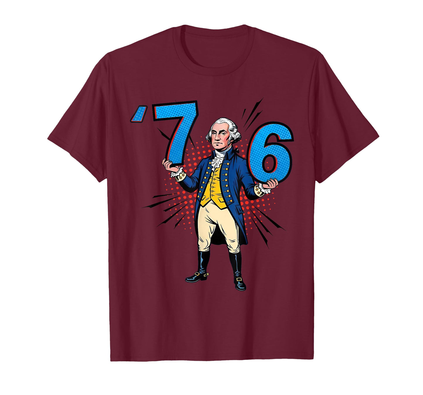 George Washington 76 Yeeted Six Seven T-Shirt