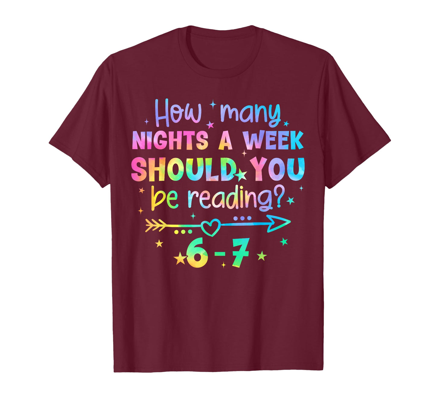 Funny Reading 67 Teacher Six Seven Reading 6 7 Book Lover T-Shirt