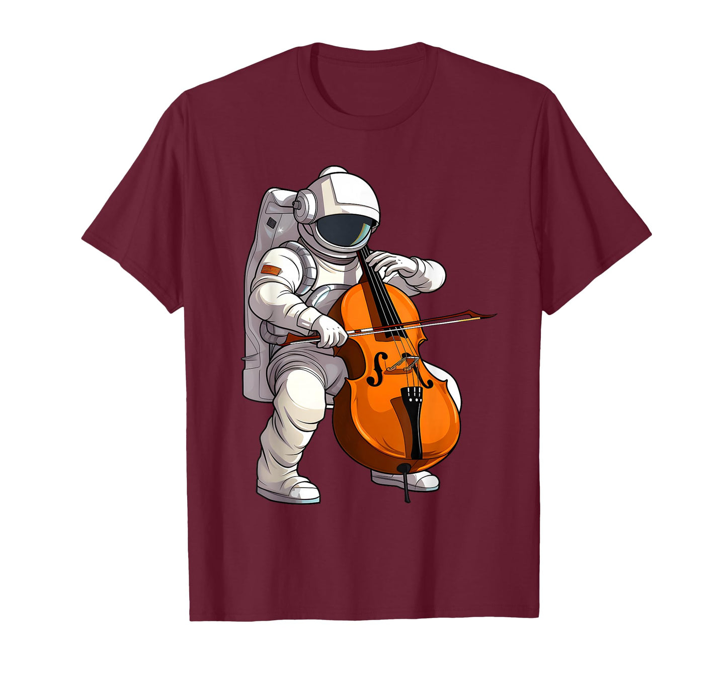 Cool Cello Art Cellist Music Cello Player Astronaut Design T-Shirt