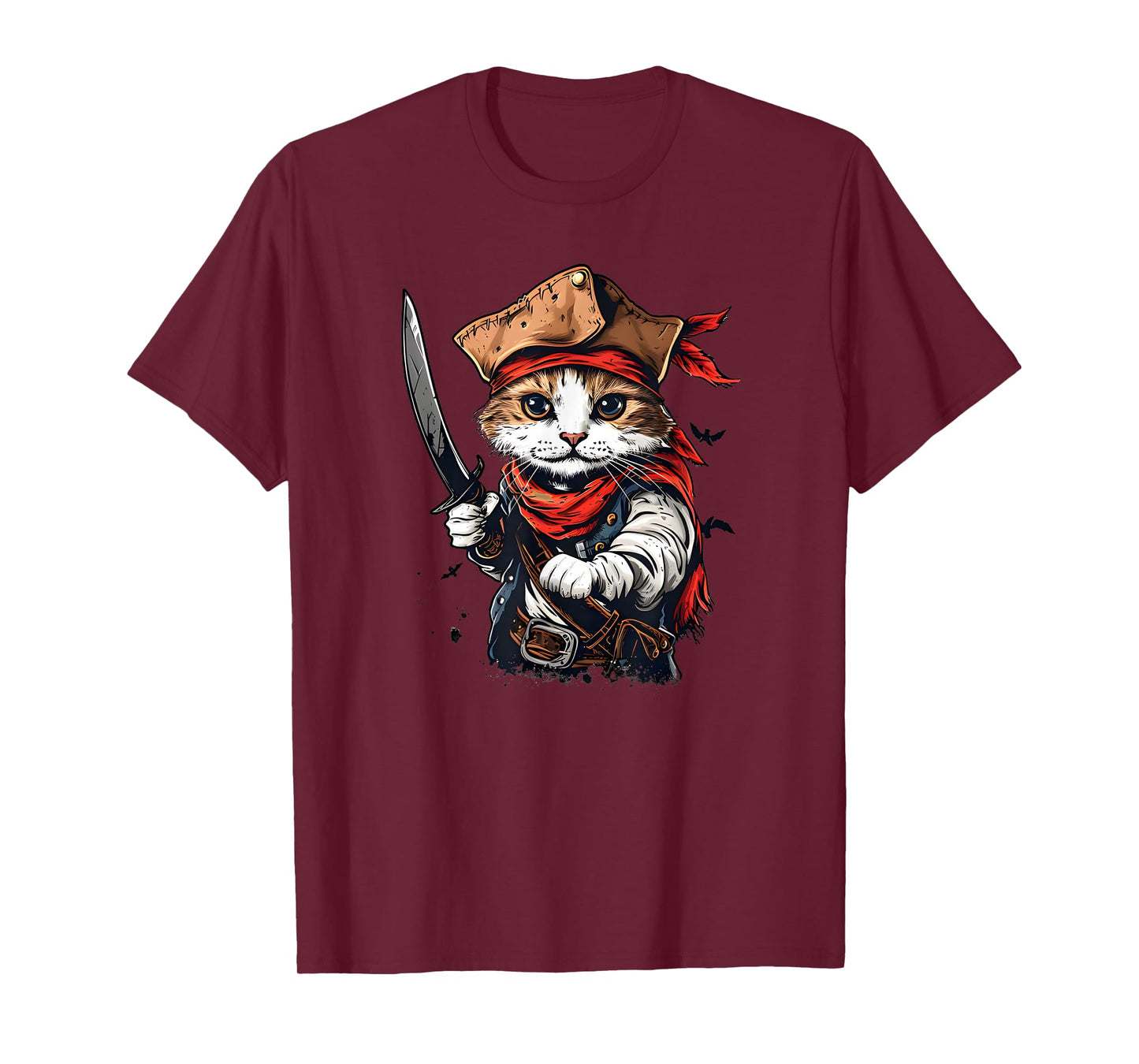 Swashbuckling Pirate Cat Voyage - Unleash Your Kitty's Inner Men Women Kids T-Shirt