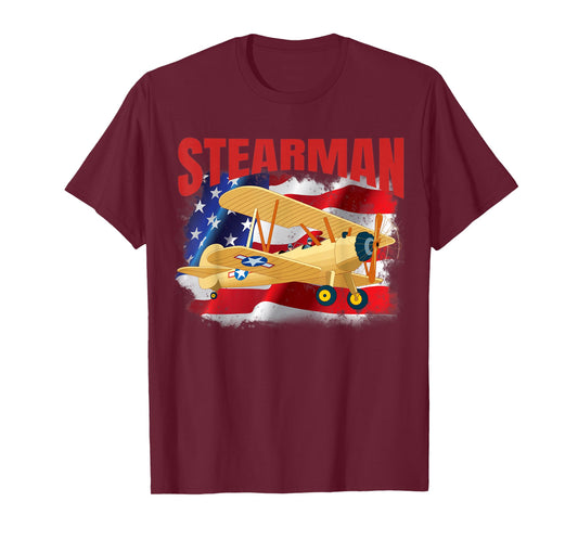 The perfect tee for anyone into vintage stearman aircraft T-Shirt