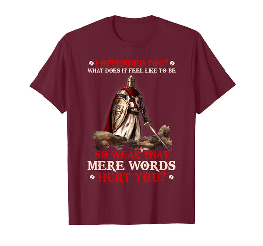 Knight Templar I Offended You What Does It Feel Like To Be T-Shirt
